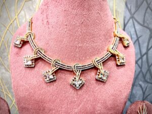 american diamond exclusive necklace set